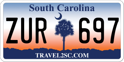 SC license plate ZUR697