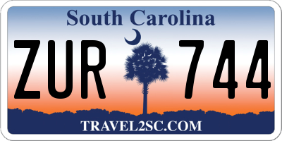 SC license plate ZUR744