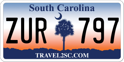 SC license plate ZUR797