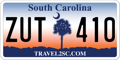 SC license plate ZUT410