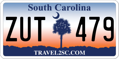 SC license plate ZUT479