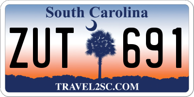 SC license plate ZUT691