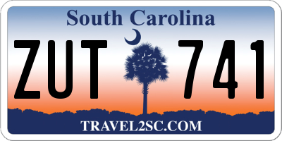 SC license plate ZUT741