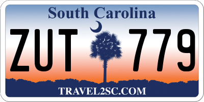 SC license plate ZUT779