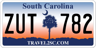 SC license plate ZUT782