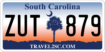 SC license plate ZUT879