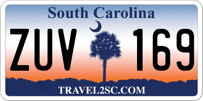 SC license plate ZUV169