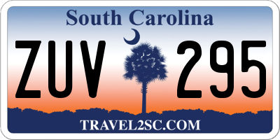 SC license plate ZUV295