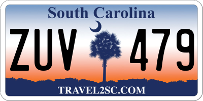 SC license plate ZUV479