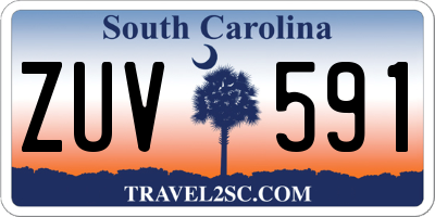 SC license plate ZUV591