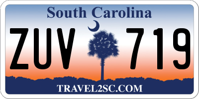 SC license plate ZUV719