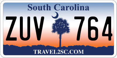 SC license plate ZUV764