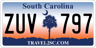 SC license plate ZUV797