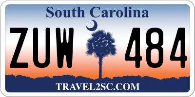 SC license plate ZUW484