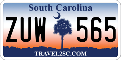 SC license plate ZUW565
