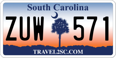 SC license plate ZUW571