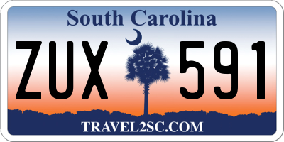 SC license plate ZUX591