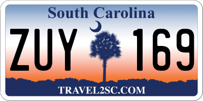 SC license plate ZUY169