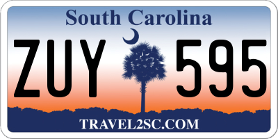 SC license plate ZUY595
