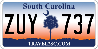 SC license plate ZUY737