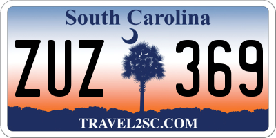 SC license plate ZUZ369