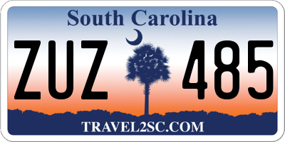 SC license plate ZUZ485