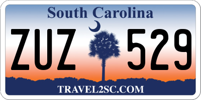 SC license plate ZUZ529