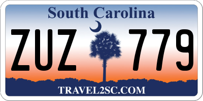SC license plate ZUZ779