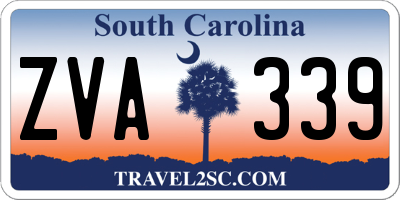 SC license plate ZVA339