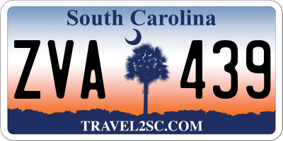 SC license plate ZVA439