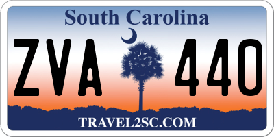 SC license plate ZVA440