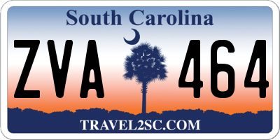 SC license plate ZVA464