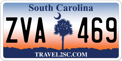 SC license plate ZVA469