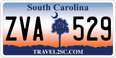 SC license plate ZVA529