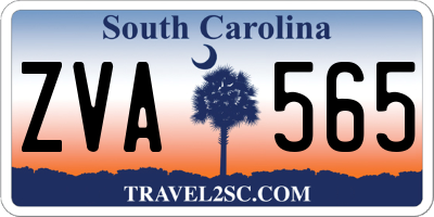 SC license plate ZVA565