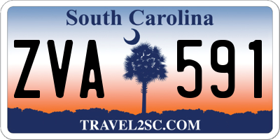 SC license plate ZVA591