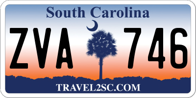 SC license plate ZVA746