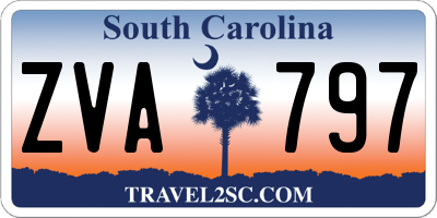 SC license plate ZVA797