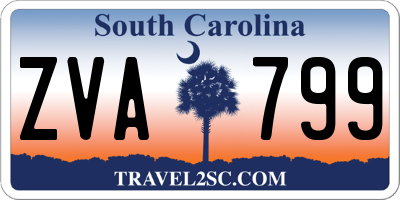 SC license plate ZVA799