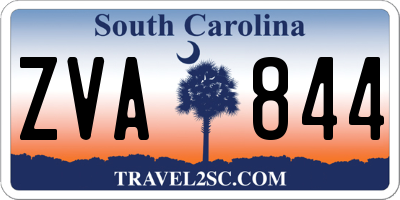 SC license plate ZVA844