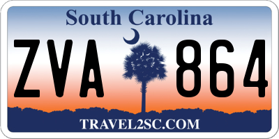 SC license plate ZVA864