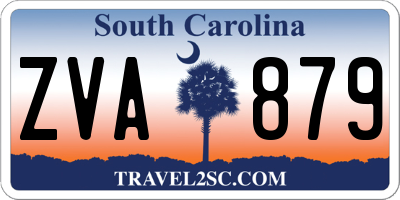 SC license plate ZVA879