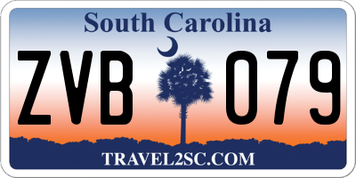 SC license plate ZVB079