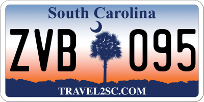 SC license plate ZVB095