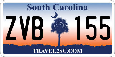 SC license plate ZVB155