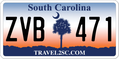 SC license plate ZVB471