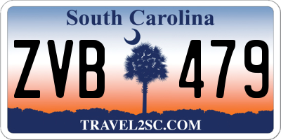 SC license plate ZVB479