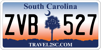 SC license plate ZVB527