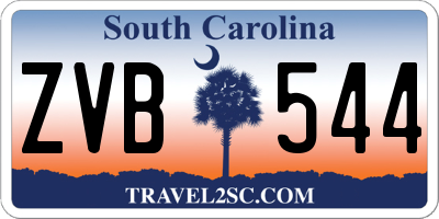 SC license plate ZVB544