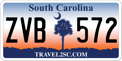SC license plate ZVB572